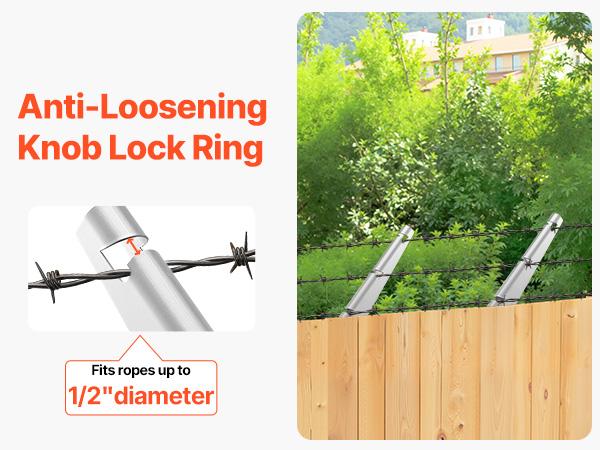 VEVOR Barbed Wire Arm, 10 Packs 12.2 in Fence Post Extender, Flat or Surface Mounted, Galvanized Steel Fence Height Extender, Protect Privacy and Prevent Pets Jumping Off, for Outdoor Wood Concrete Fences