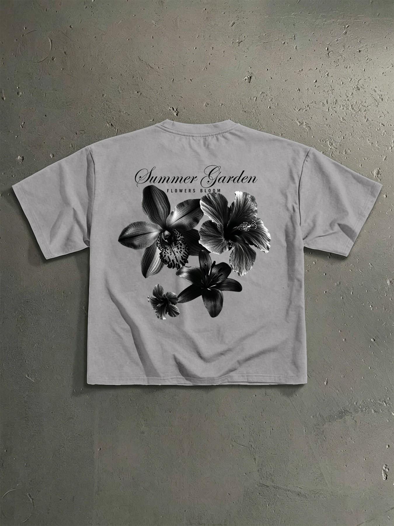 Men's Casual Short Sleeve T-Shirt, Trendy Print Design, Perfect for Travel, Sports, Office, Versatile Clothing for Men