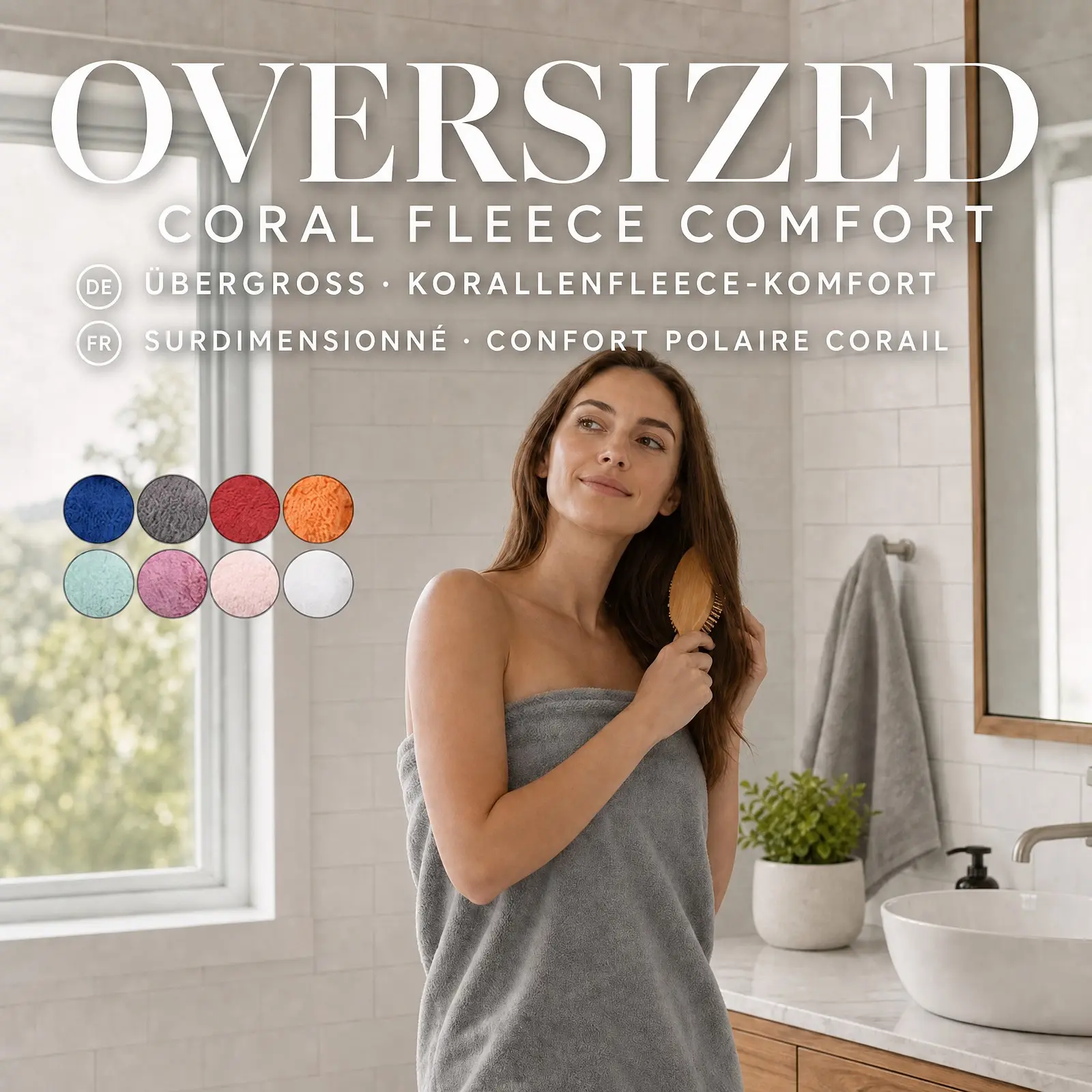 Luxury 4 Pack Large Bath Towels, Oversized Extra Large Bath Sheets for Bathroom, Super Soft Highly Absorbent Quick Dry Shower Towel Set