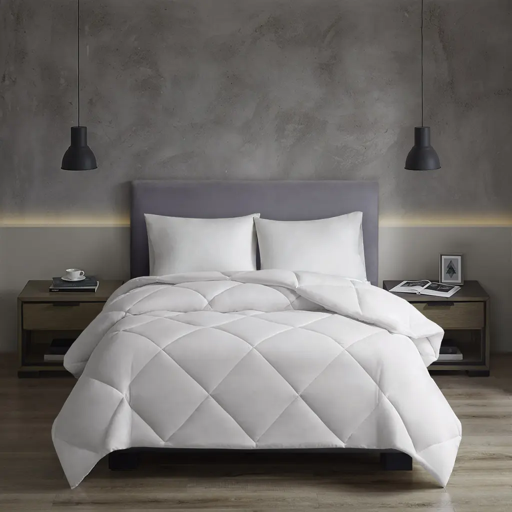 ARCH Oversized Down Alternative Comforter Full/Queen White HeiQ Smart Temp Temperature Regulating All-Season Duvet Insert Soft Fluffy Bedding for Bedroom Guest Room Hotel Dorm Hypoallergenic Machine Washable, Home Furniture and Household Product