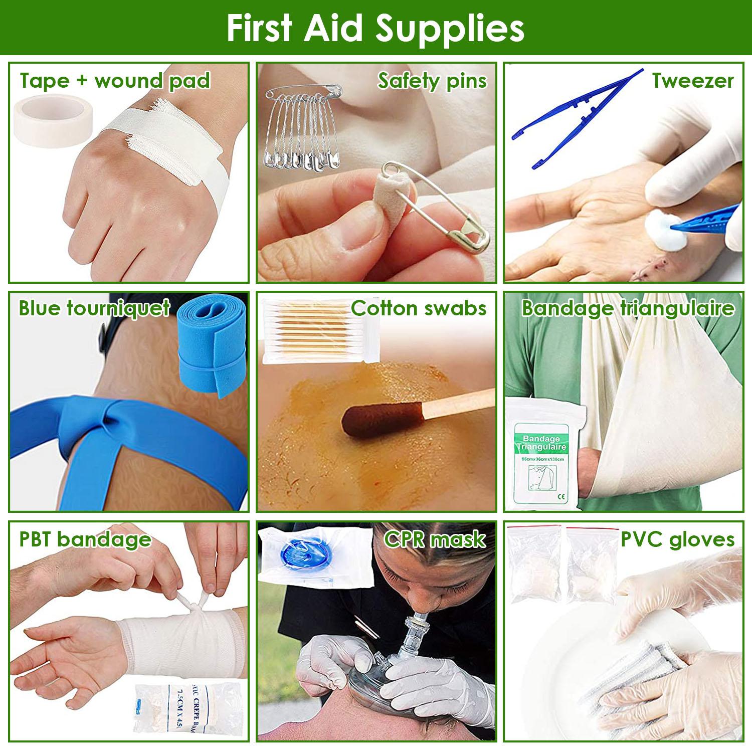 47Pcs Emergency Survival Kit Survival EDC Gear Equipment Tool First Aid Supplies Kit Tools with Pouch for Hiking Hunting Disaster Camping Adventure,summervibes summerwins