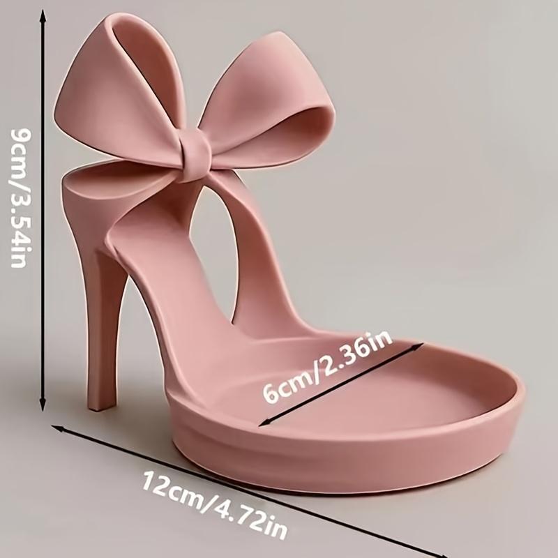 3D Printed High Heels Jewelry Tray, Decorative Organizer for Rings Earrings Necklaces, Vanity Decor Ornament, Creative Gift for Women