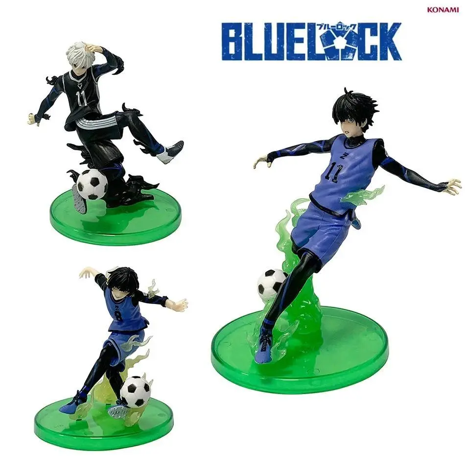 2026 Hot selling toys Anime BLUE LOCK Jie Shiyi Nagi Makoto Shirou Voetbal Yoichi Bachira Meguru Figures Actiefiguur Model Speelgoed voor Kinderen Gif Internet-famous toy