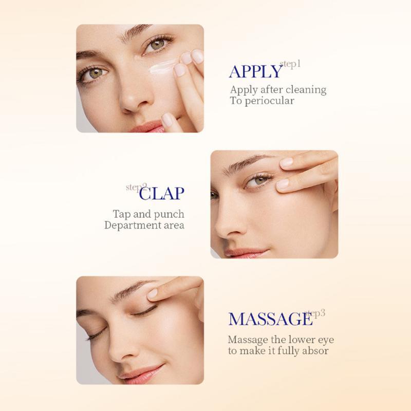 Instant Eye Bag Removal Cream Collagen Anti-wrinkle Fade Fine Lines Firming Skin Anti Dark Circle Puffiness Brighten Eye Care