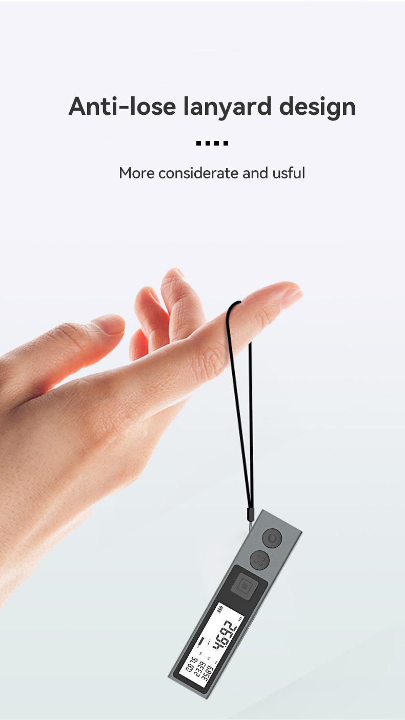 Mileseey M120Pro Laser Measure, Laser Tape with 98ft Range, USB Charging, Supports m/in/ft Unit Switching, Pythagorean Mode, Measures Distance, Area, and Volume. Mini Portable Laser Measurement Tool.TikTokShopBlackFriday