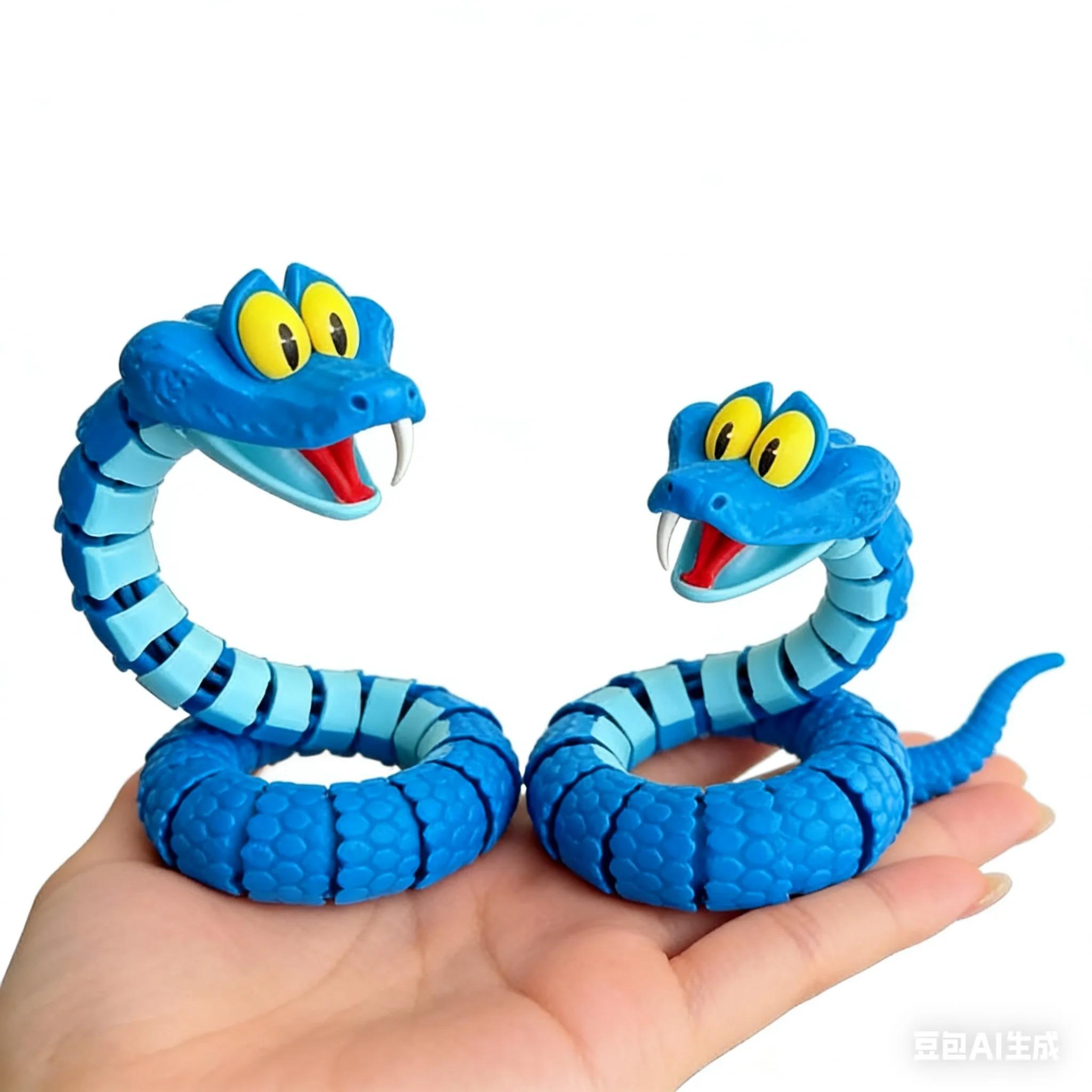 1/2/3PCS 30/68CM Gareth Snake: Joint Simulation Toy Snake From Zootopia, 3D Printed Gareth Snake Model, Stress Relieving Toy, Children'S Gift
