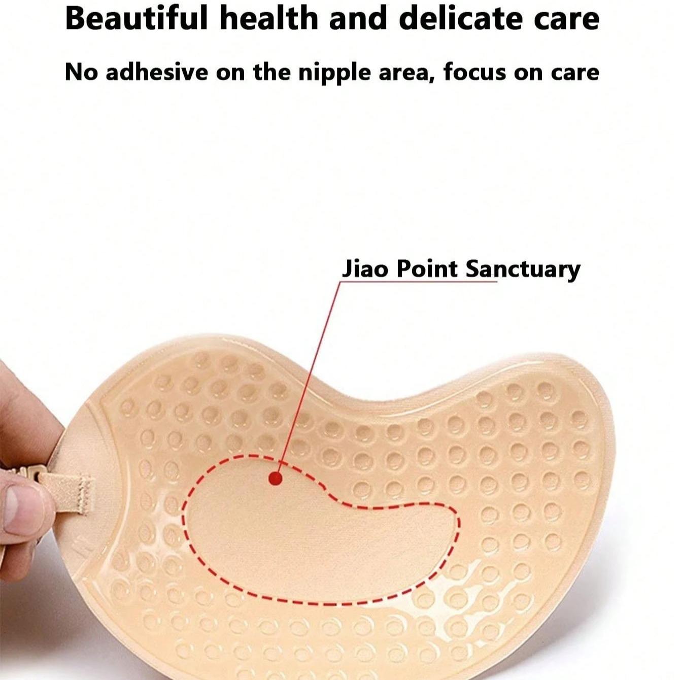 Large size seamless invisible bra, sexy strapless silicone adhesive bra, enhance and plump small breasts, dress/wedding strapless bra