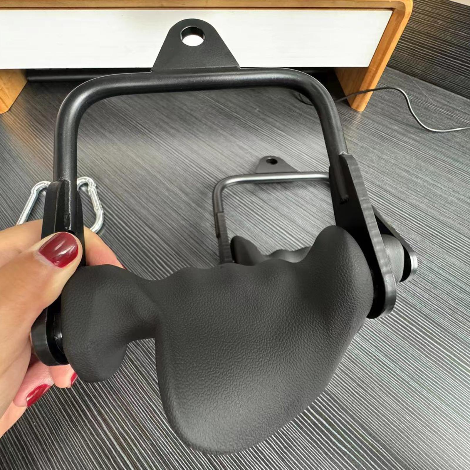 Ergonomic Tricep Rope Pulldown Attachments,  Lat Pull Down Bar for Cable Machine, Tricep Workout Cable Attachments，Heavy Duty Working Out Handles Accessories
