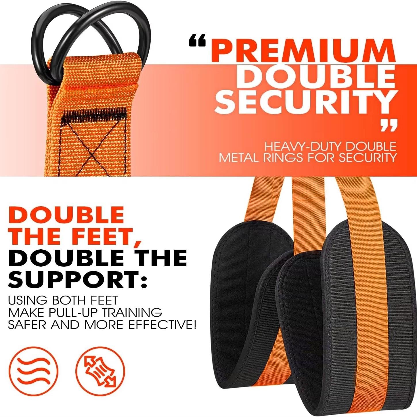 Adjustable Resistance Band for Pull-Ups, Knee Support Strength Training Aid, Wall Climbing Assistance Strap Heavy Duty Natural Rubber Eco-friendly Adjustable Resistance Bands for 75-100lbs Strength Training and Home Use