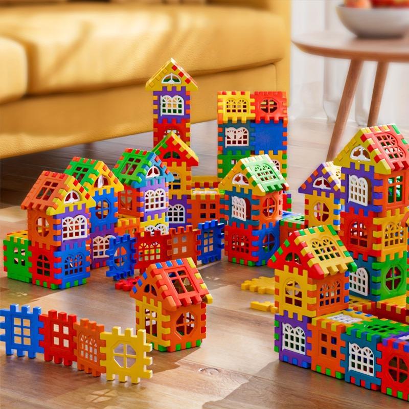 Building Blocks Set (48 Pieces) with 15 Window Parts, Educational Large ...