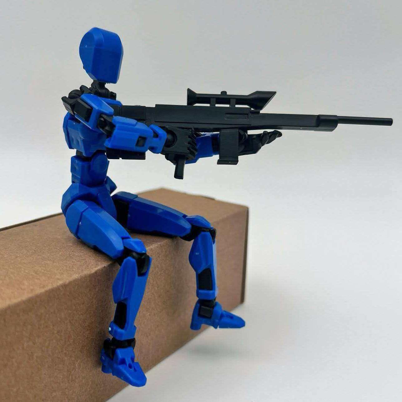 3D Printed Robot Model, Fully Assembled, Multiple Joints, Activity Joint Design, Action Figure, Perfect Desktop Decoration Gift, Easter & Halloween Gifts