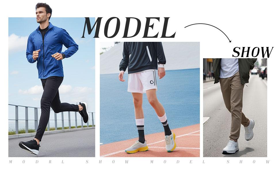 Mens Slip On Running Shoes Athletic Walking Trainers Lightweight Breathable Mesh Tennis Sneakers