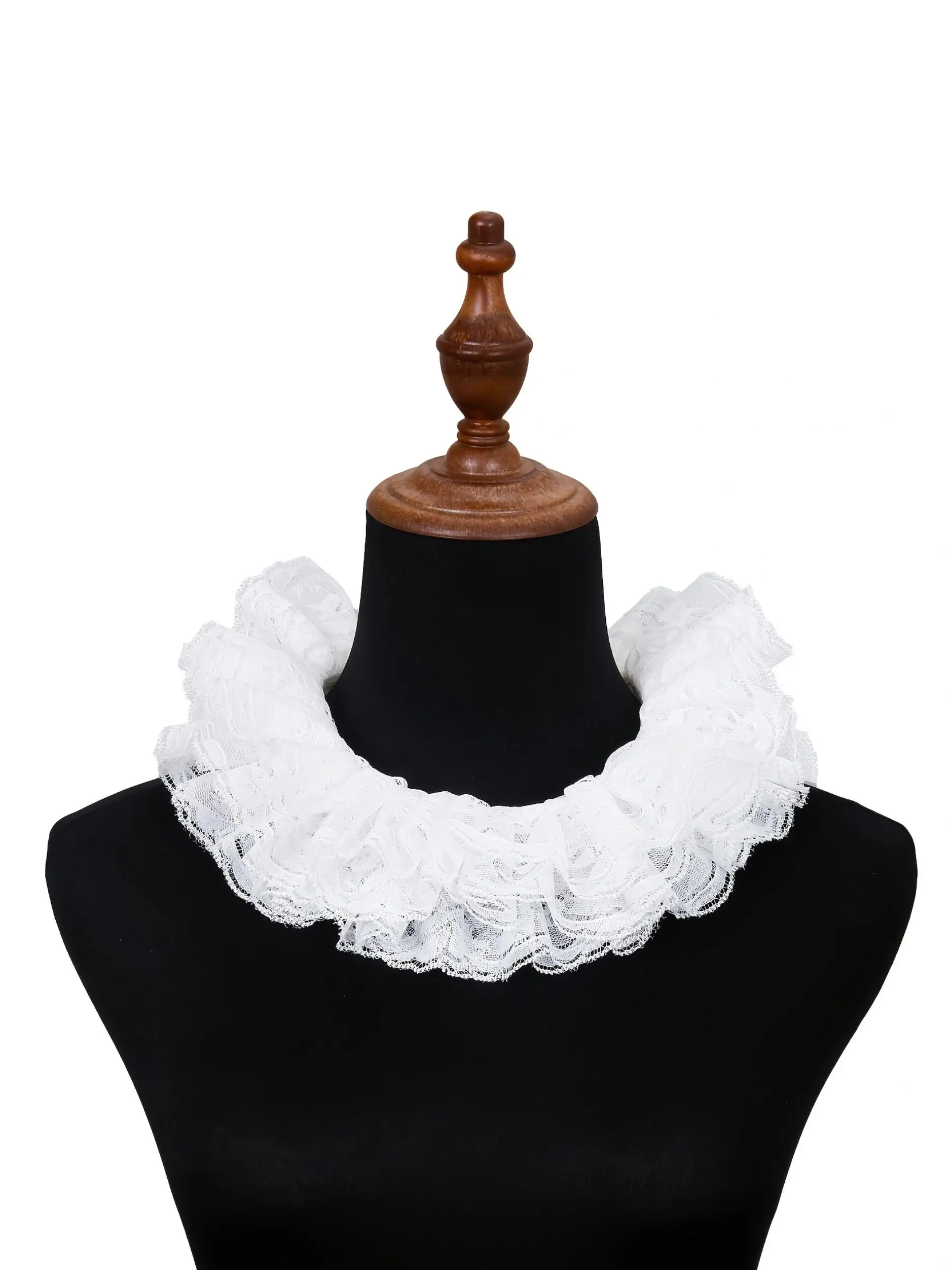 Vintage and Lace Scarf Collar, Victorian Medieval Costume Accessory, Role Play Theater Prop, Elegant Drama Wear