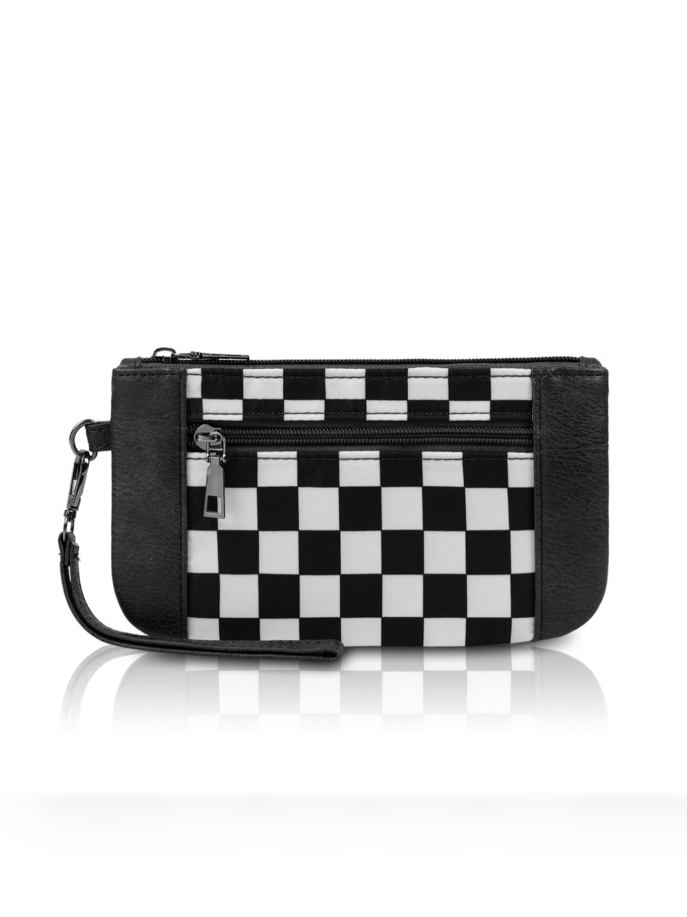 Women's Handbag Checkerboard Pattern, Large Capacity Evening Dinner Bag, Multi-Layer Zipper Wallet, Casual All-Season Accessory, Fashionable Versatile Purse