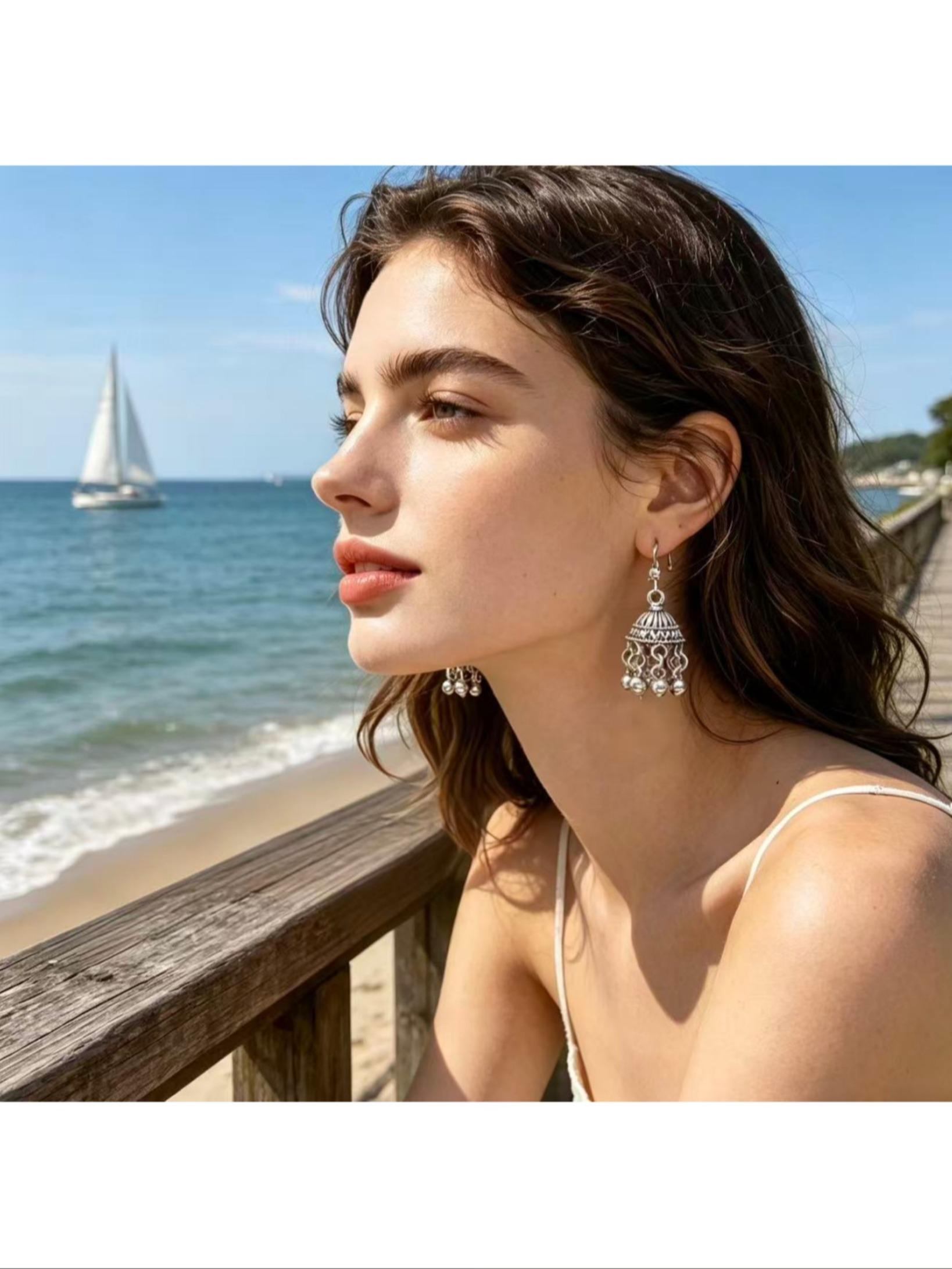 Vintage Ethnic Bell Earrings, Bohemian Style Fringe Ear Jewelry, Women's Exotic Fashion Accessories, Perfect Gift Idea