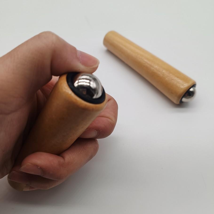 Portable 360 Degree Steel Ball Rolling Stick, Full Body Massage Roller, Abdominal Thigh Face Hand Back Muscle Massage Tool