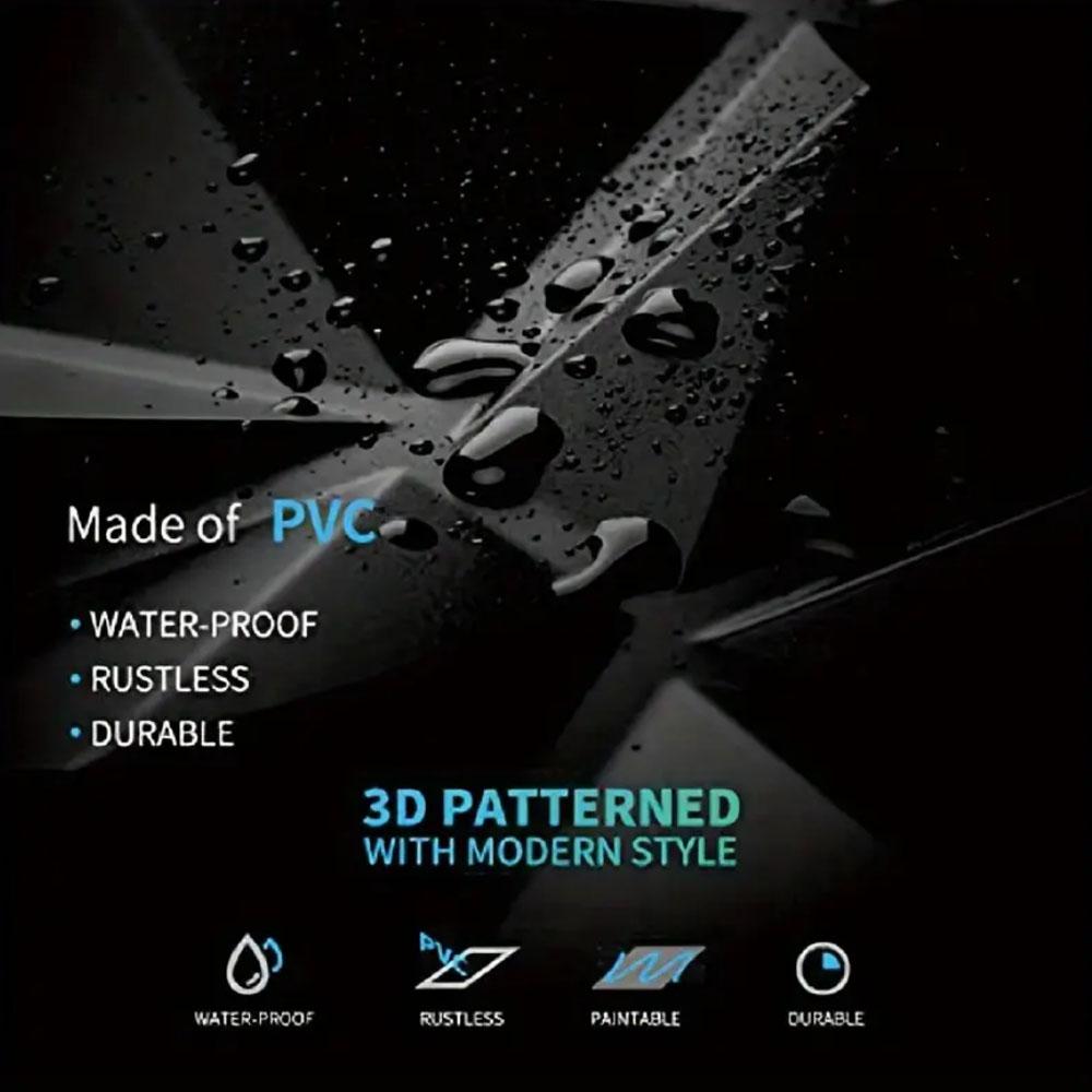 3D Diamond Pattern Wall Panel for Indoor Wall Decoration, Durable PVC Material, Perfect for Home Living Room & Bedroom Walls, Indoor Use, Wallboard Panel