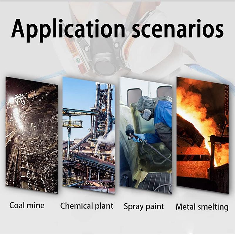 Reusable half face gas mask Respirator Mask with safety goggles, filter for painting, welding, polishing, woodworking, and other job protection