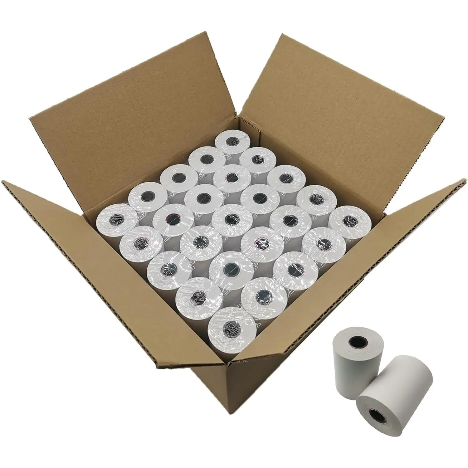 50 Rolls 2 1/4 x 50 BPA Free Thermal Receipt Paper Rolls, 2.25 Inch Width 50 ft Length Per Thermal Receipt Roll