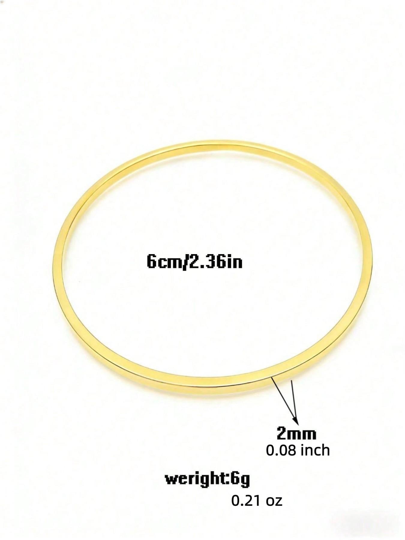 Elegant Stackable Bracelet Set, Minimalist Fine Gold Bracelets, 1/3/5/7 Pieces, Daily & Party Wear Accessories