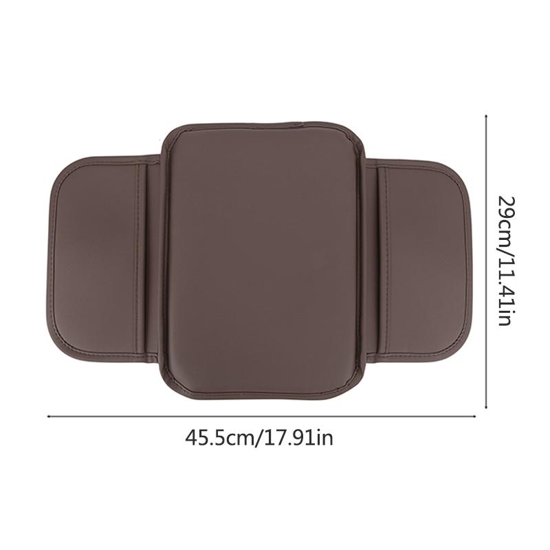 PU Leather Car Center Console Protector Cover, Armrest Storage Box Mat Cover for Dodge Durango RAM 1500 Charger Caliber Journey