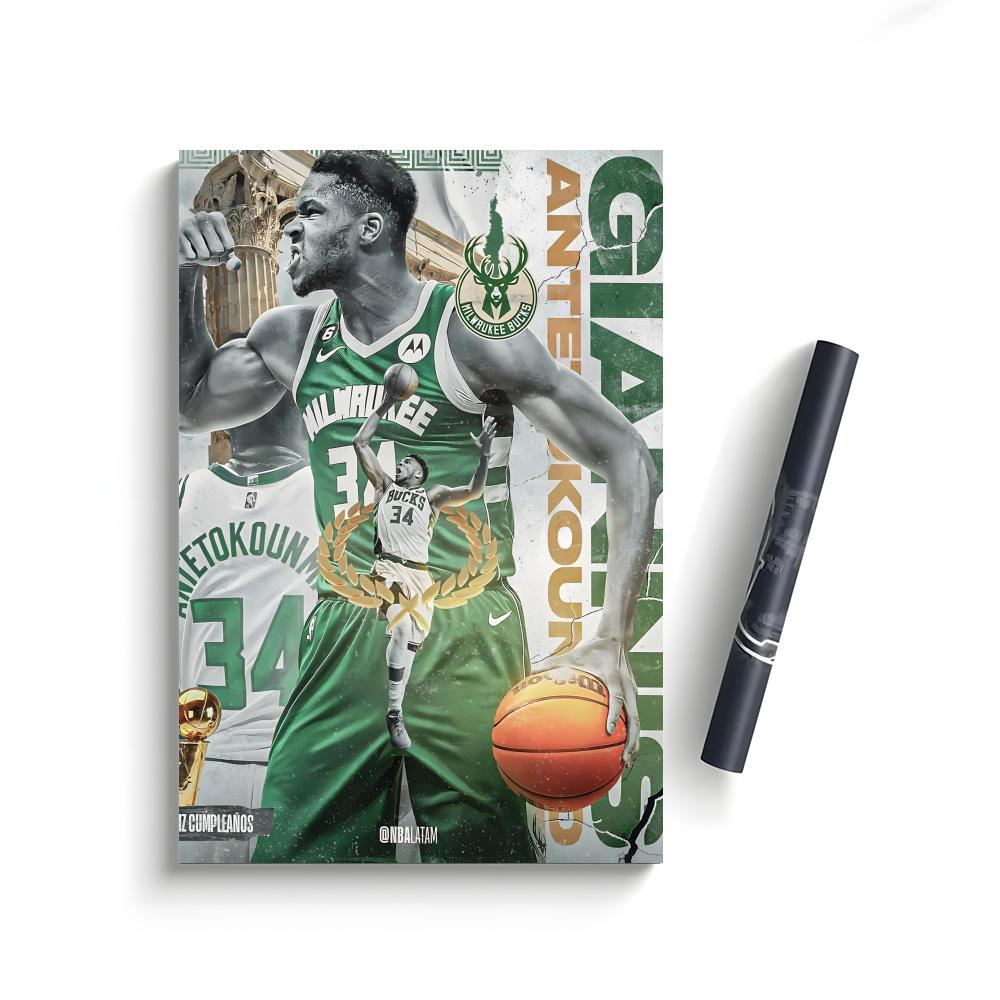 Giannis Antetokounmpo Poster Bedroom Home Decor Art Poster Perfect Gift for Family and Friends