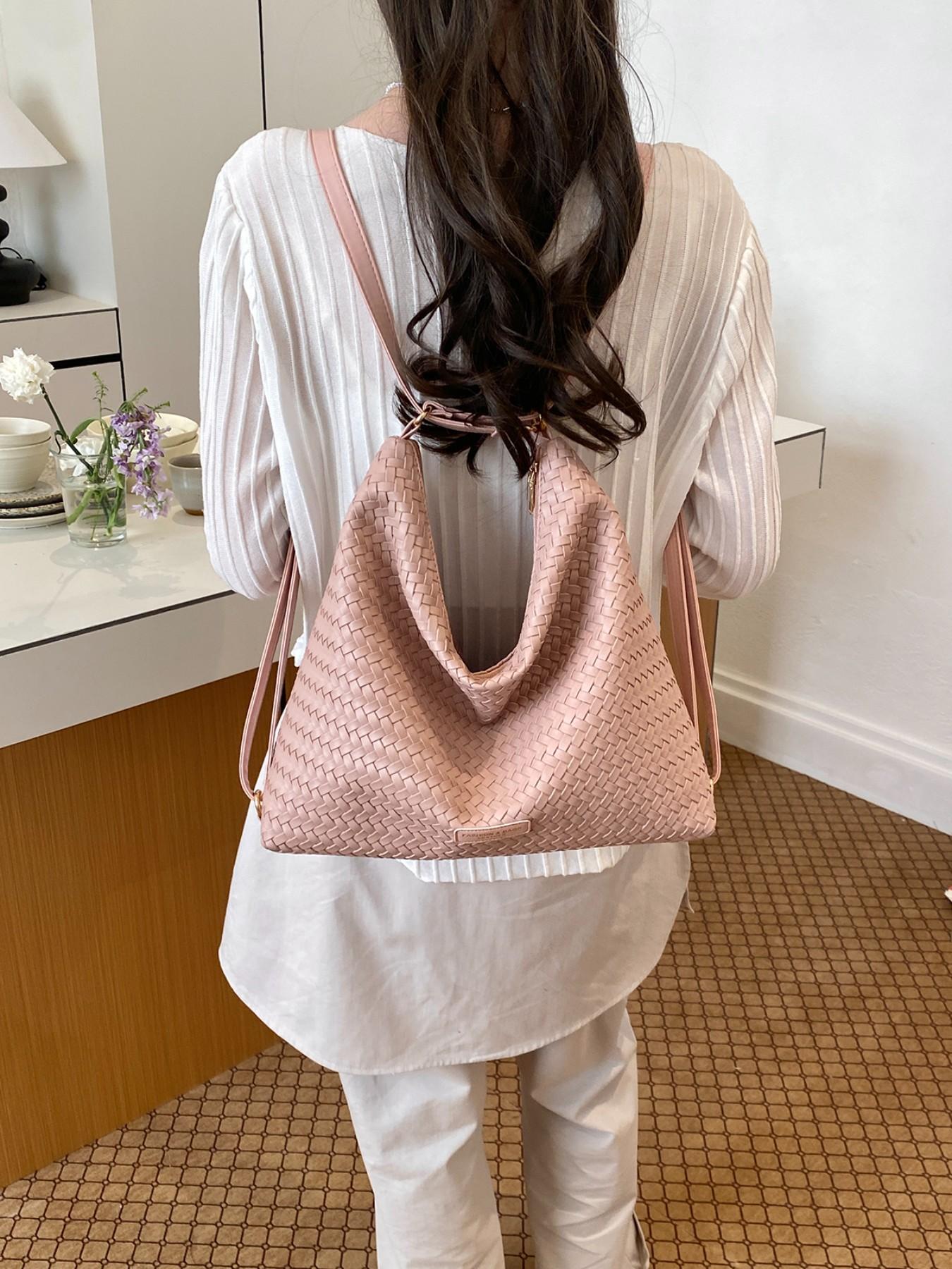 Elegant Retro Large Bag for Women, 2026 New Fashion Soft Leather Tote, High Capacity Commuter Shoulder Bag, PU Material, Multiple Colors Available