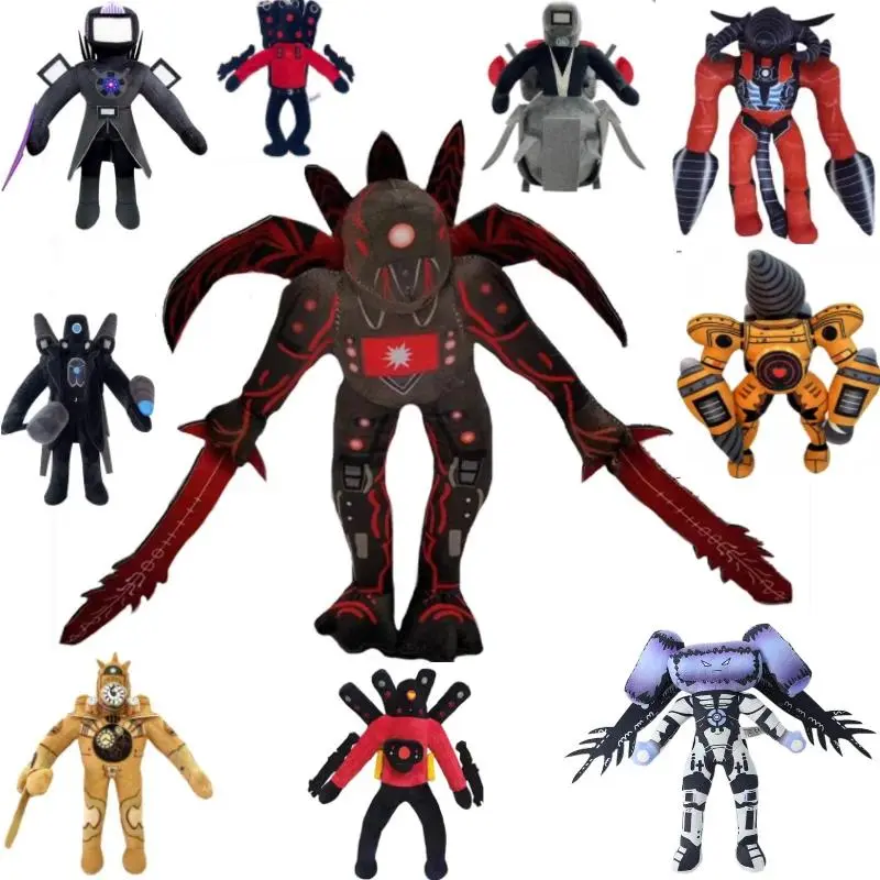 2026 New hot item Skibidi Toilet Plush Toy Titans Drill Man Cameraman Tv Man Woman Speakerman Clock Speaker Man Plush Doll Soft Toy Stuffed Animal