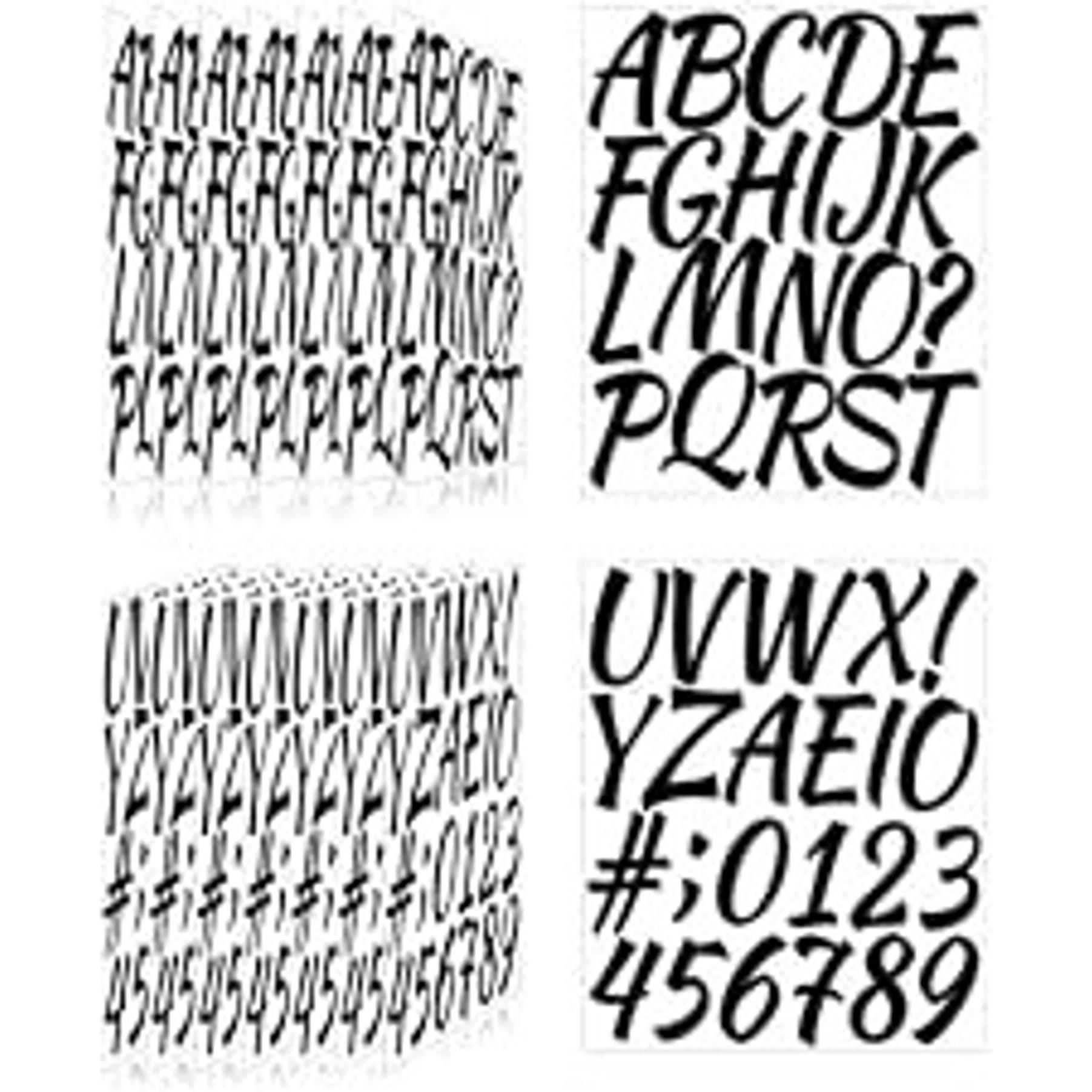 3 Inch Waterproof Vinyl Alphabet Letter Stickers for Mailbox Numbers