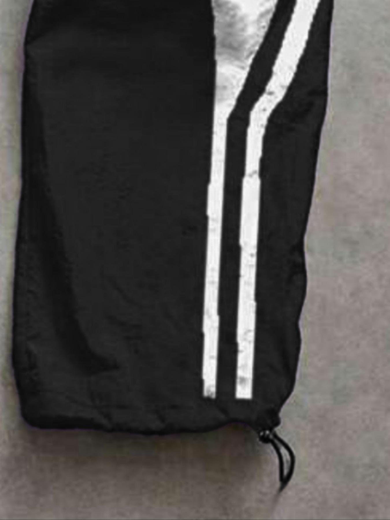 Men's Fashion Casual Sports Pants, Athleisure Style Bottoms, Unique Print, Loose Fit, Nylon Fabric, Lightweight Comfort, Waist Drawstring, Adjustable Ankle Cuff