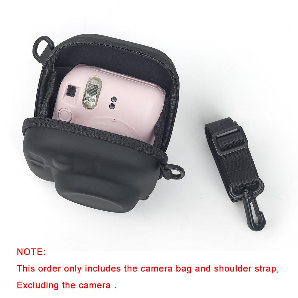For Fujifilm Instax Mini 7+ 8/9/11/12/13/40 EVA Universal Hard Case Storage Bag Polaroid Camera Bag Shell with Shoulder Strap Photography Camera Accessories