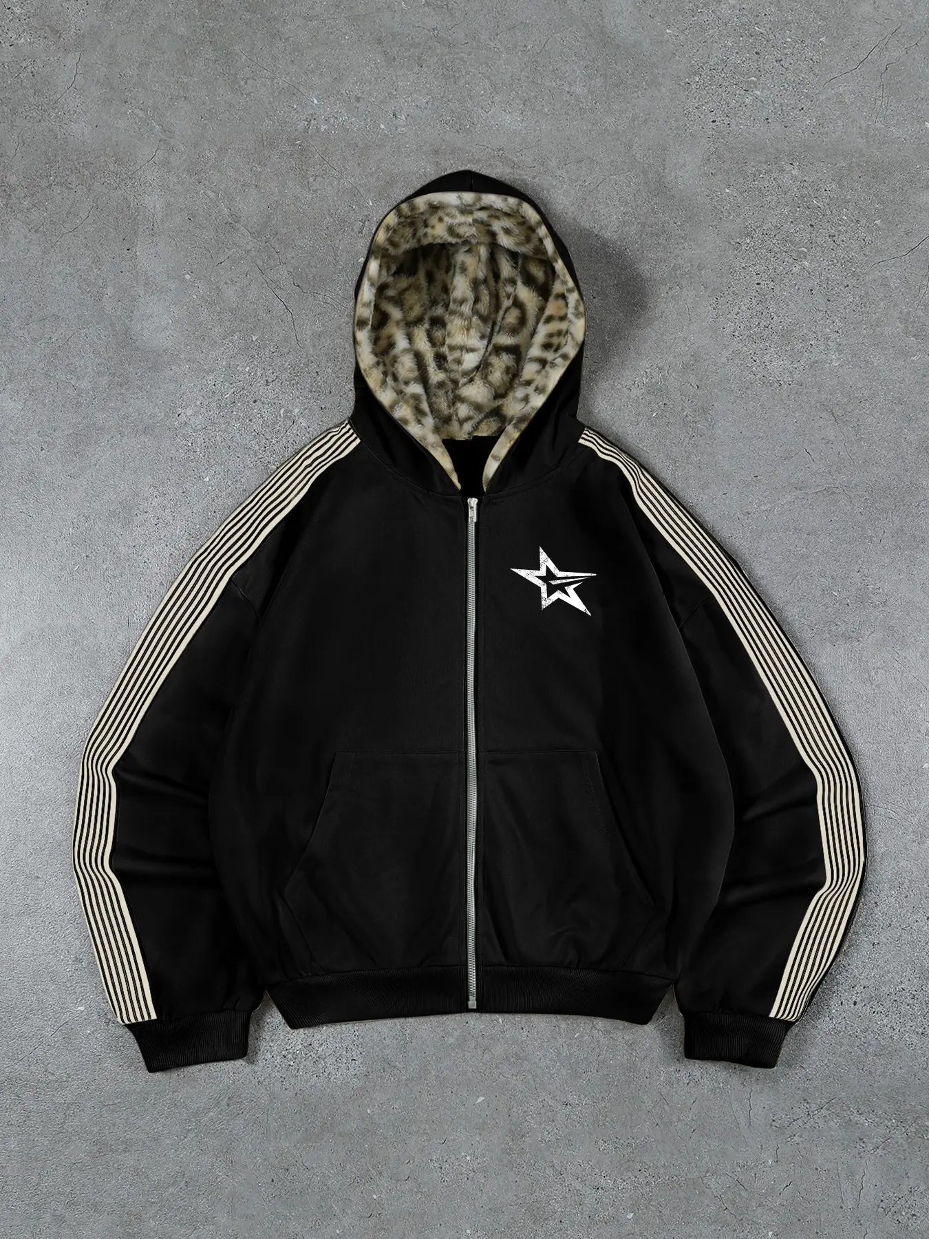 Men's Y2K Retro Hooded Jacket, Sporty Fitted Design, Solid Pattern, Spring & Fall Wear, Breathable Anti-Wrinkle Knit, Kangaroo Pocket