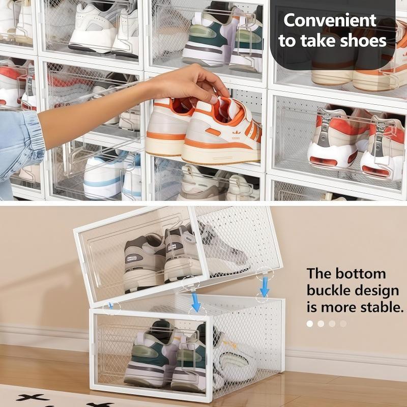Space saving ceiling! Transparent shoe box directly liberates shoe cabinet