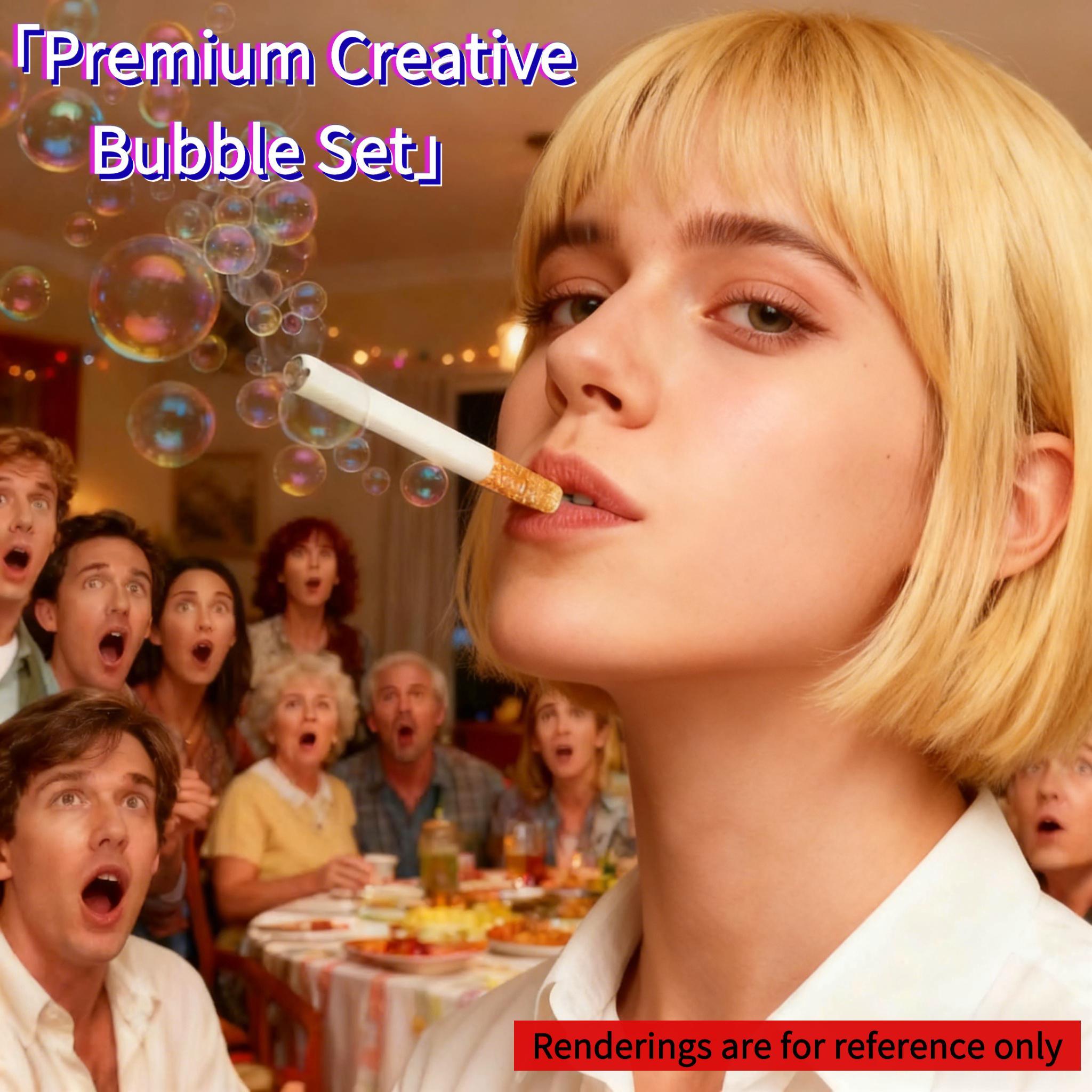 Prank Creative Bubble Smoke Box Set, Mini Bubble Stick, Creative Pipe Bubble Smoke Box, Party Atmosphere Tool, Fun Bubble Smoke Box, Handheld Bubble Maker (no Bubble Liquid)