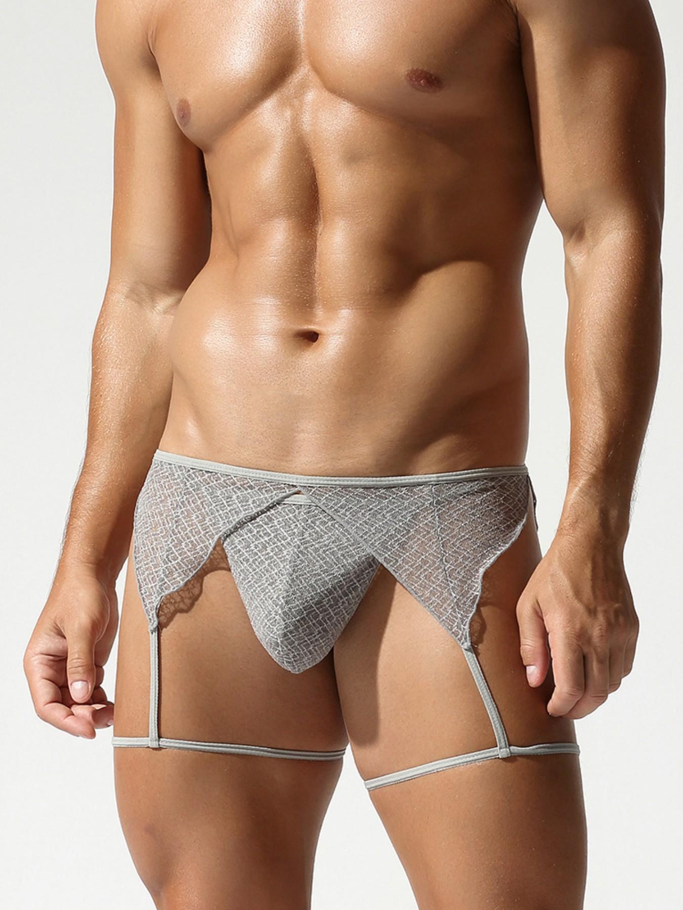 Men's Thong Panty Set Nightclub Sexy Exposed Plain Men's Underwear, Comfortable Breathable Design, Perfect for Casual Wear & Everyday Use