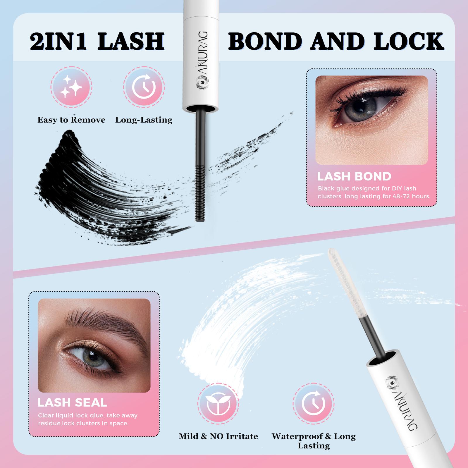 Spring/Summer Mixed Single Bundle False Eyelash Set Natural Extension 9-16mm 30d+40D Fluffy Eyelash Tweezer Adhesive Makeup Remover Christmas New Year Gifts