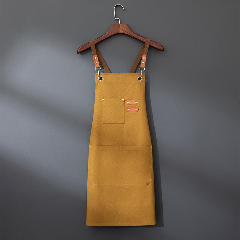 Adjustable Canvas Apron for Kitchen, Restaurant, Coffee Shop, Garden, Garage, Unisex Design, Durable Material, Perfect for Workwear