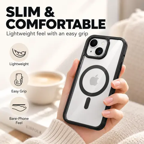 Matte TPU Plastic Bumper Protector Case for iPhone 12/12 Pro,11 Plus,12-17,17 Air - Luxury Business, MagSafe Compatible, Non-Skid, Shockproof Smartphone Accessory Cover