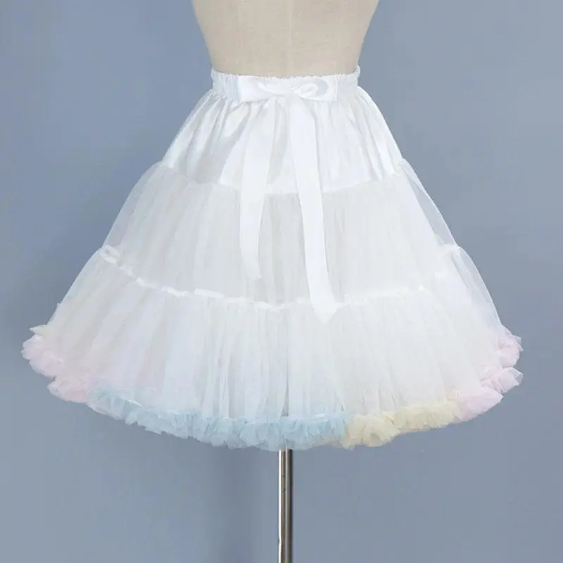 Flower Girls Petticoat Underskirt Cosplay Party Short Dress Jupon Enfant Fille Lolita Ballet Tutu Skirt Enaguas Sottogonna Mini