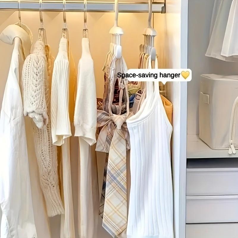 Space-Saving 12-Hook Rotating Clothes Hanger Organizer, Perfect for Hanging Belts, Underwear, Tank Tops, Dresses, Portable Storage Box for Dorms and Home