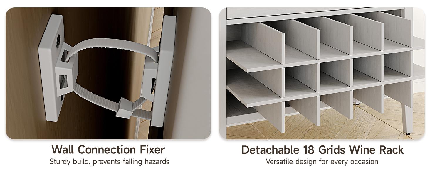【SPOTLIGHT DAY】ONBRILL 71" Tall Arched Cabinet, 5-Tier Arched Kitchen Pantry with Glass Doors & Drawer, Modern Display Pantry Cabinets with Adjustable Feet, Wooden Pantry for Kitchen, Living Room Furniture, Dining Room Furniture