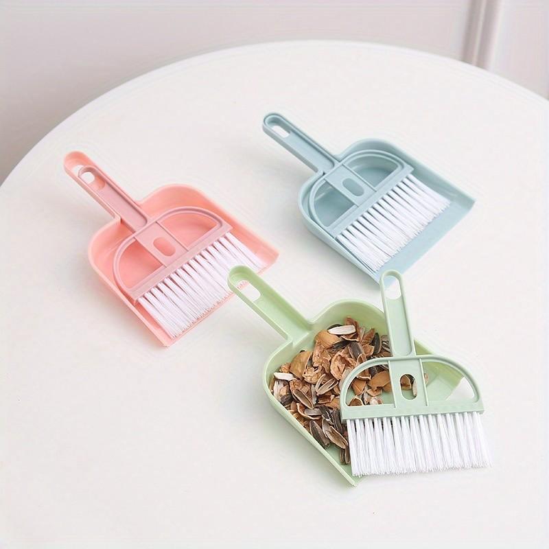 Mini Pet Broom Set, Plastic Feces Cleaning Spatula for Hamster & Guinea Pig, Household Tabletop Cleaning Tools, 1pcs