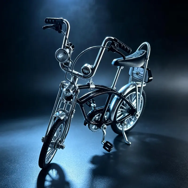 Low Rider Alloy Bike Model, Realistic Travel Car Mini Stunt Toy, Collectible Toy, Creative Desktop Decoration, Creative Desktop Ornament, Childhood Memories
