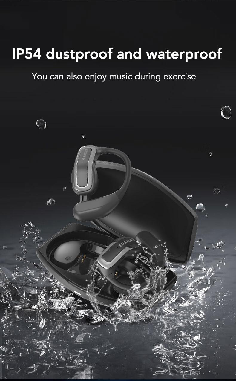 ERAZER XF21 Open Ear Headphones Bluetooth 5.4 HIFI Sound Quality Earbuds Support Playing Music Phone Calls Headsets Built-in Mic