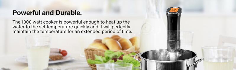 Inkbird WIFI Low Temperature Cooking Machine, Immersion Loop, Suitable for Low Temperature Cooking of Meat and Vegetables, Ultra Silent and Fast Heating, Comes with APP Recipe Timer Alarm Clock, Mobile Notification, Gift Creativity, Kitchen Tools