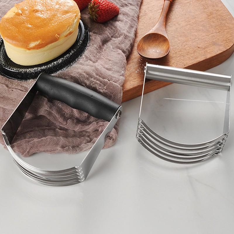 Stainless Steel Manual Flour Grinder, Dough Blender, Baking Tool, Handheld Mixer, Food Processor, Kitchen Utensil