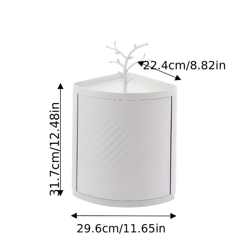 Space-Saving Corner Shelf, Heavy-Duty Stackable Storage Rack for Bathroom Kitchen, Easy Install No Tools, Modern Organizer