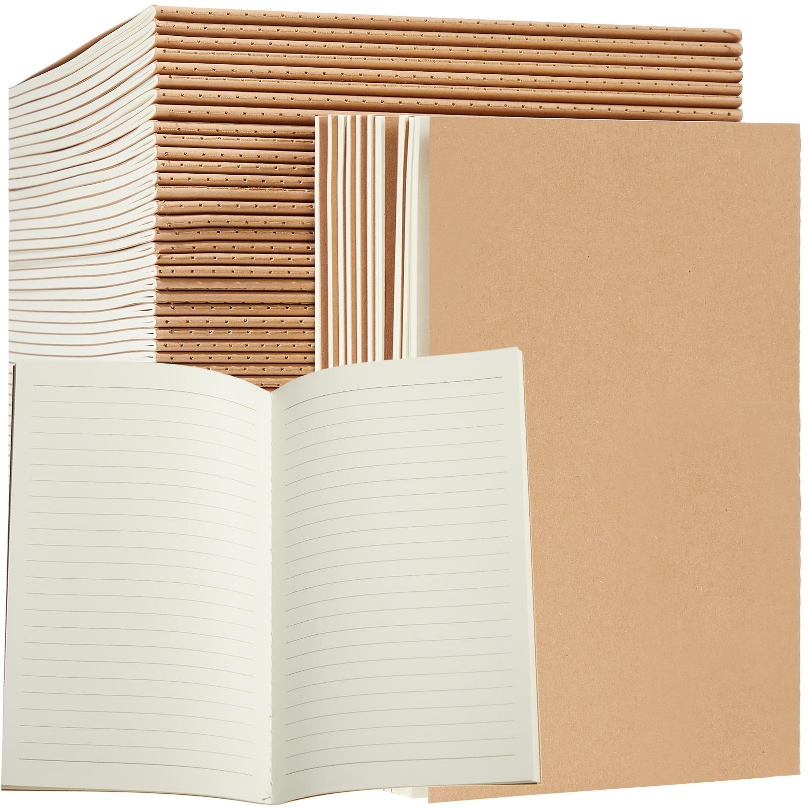 3/6/9/12-Pack A5 Leather Paper Notebook Set, Simple Practical Student Notebooks, Durable Stitched Binding, Ideal for Travelers & Office Use