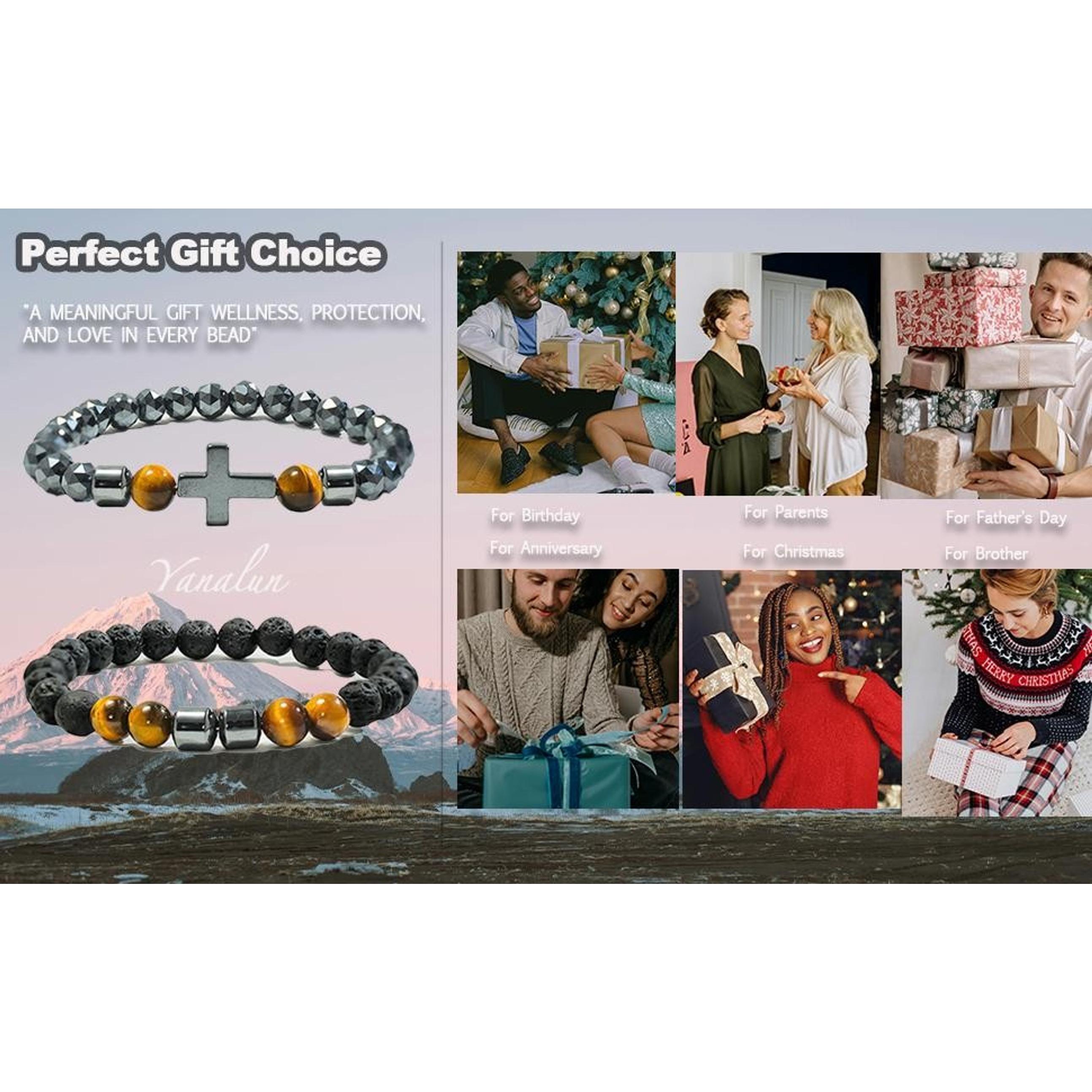 Anti Alcohol Bracelet for Men & Women, Adjustable Anti-Alcohol Hematite Tiger Eye Sobriety Bracelet to Reduce the Urge to Drink, Relieve Anxiety & Stress, Stop Drinking Support