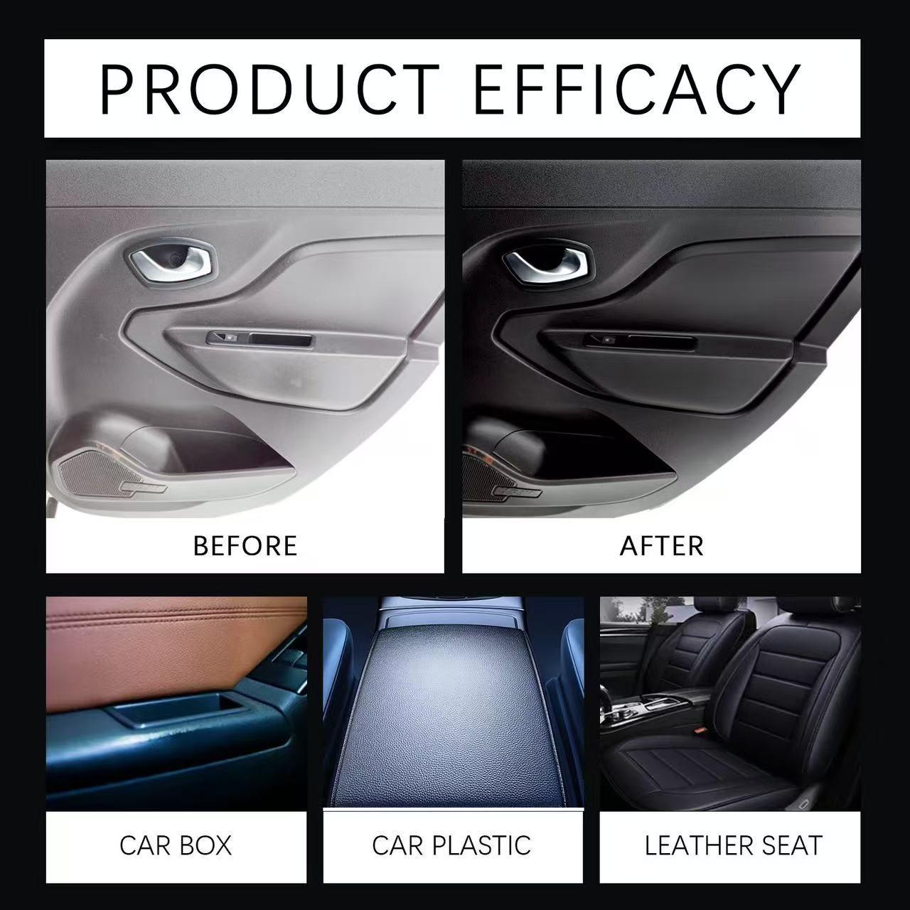 Rayhong Car Interior Polish, Leather Care Cleaner, Maintenance & Cleaning Agent, Automotive Interior Polishing Solution, Durable Protection